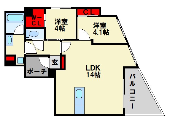 ARCBLISS二日市 間取り