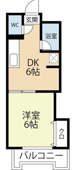 エクセレント浄水 407号室 間取り