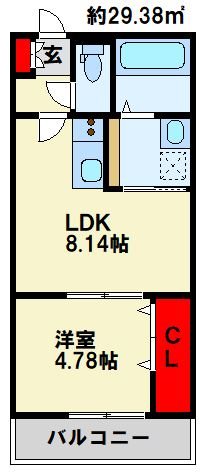 PHOENIX春日フォレストシティ 102号室 間取り