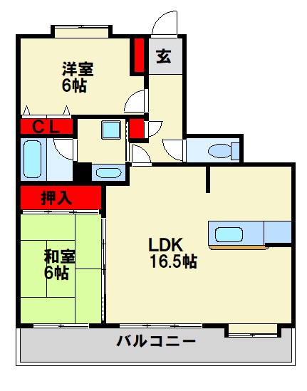 エバーライフリオ筑紫野Ⅱ 間取り
