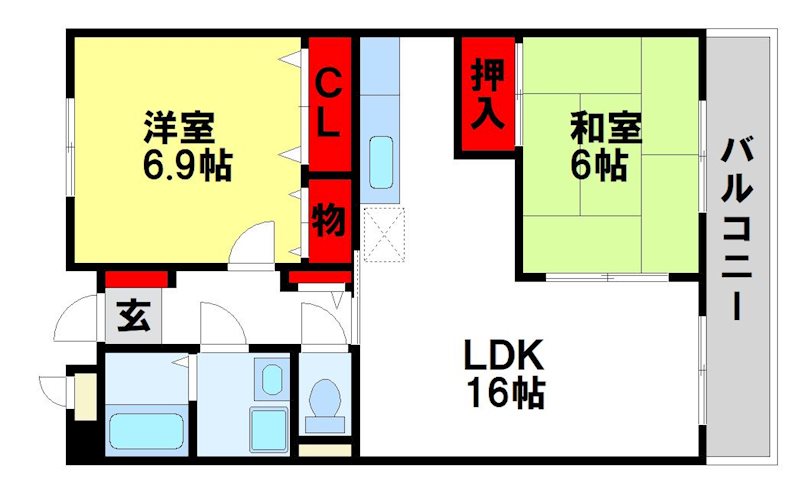 プレベール筑紫野 間取り