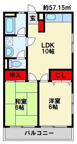 サンコーポあまの 間取り図