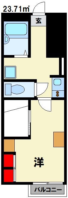 レオパレス立岩 間取り図