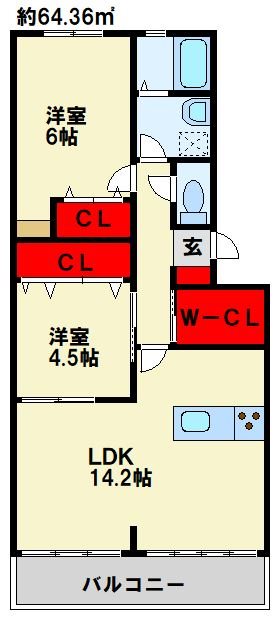 レジデンス渡邊 間取り図