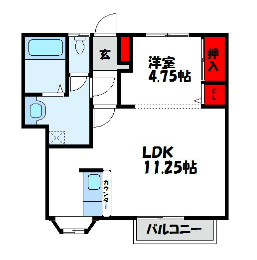 シャングリラⅠ番館 202号室 間取り