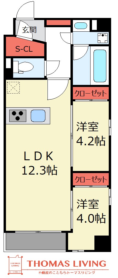Modern palazzo赤坂NEURO 303号室 間取り