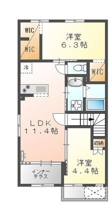 福岡県糟屋郡粕屋町甲仲原１丁目15-8 間取り