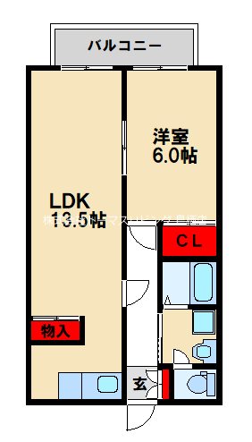 シティライフ田代B 間取り図