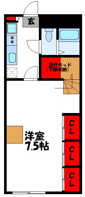 レオパレス川津 間取り図