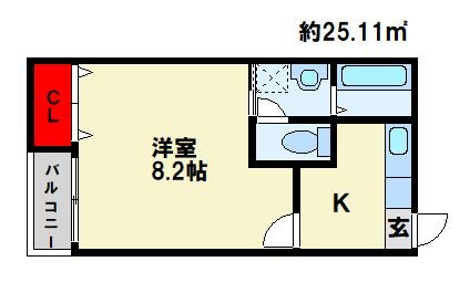 ＴＹシャトレーⅡ 101号室 間取り