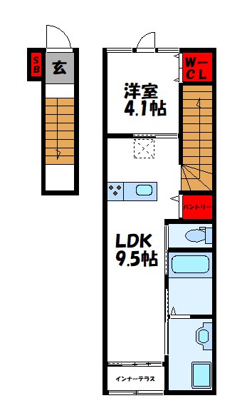 ラピュタⅢ 205号室 間取り