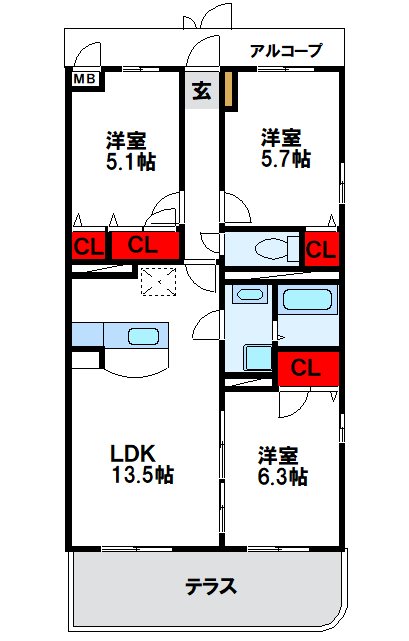 ネオスクエア  間取り