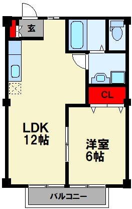 サンシャインハイツ A棟  間取り