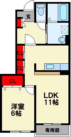 グラシュプレーヌⅤ C 間取り