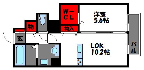 アリス御島崎弐番館  間取り