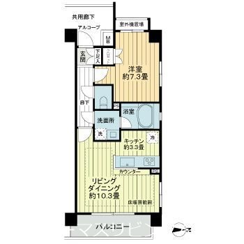 パークハウス警固フォレスト 間取り図