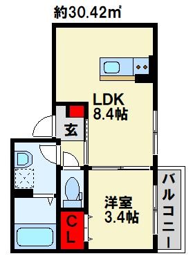 サニーガーデン博多南 103号室 間取り