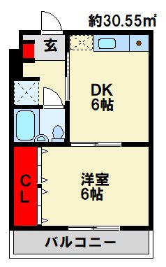 エクセレント12 103号室 間取り