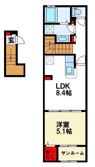 仮）Kプレイス 202号室 間取り