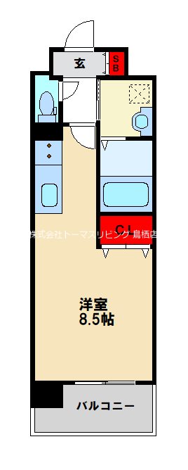 レブリアント鳥栖 間取り図