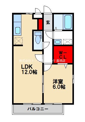 セイシェル大山 B303号室 間取り