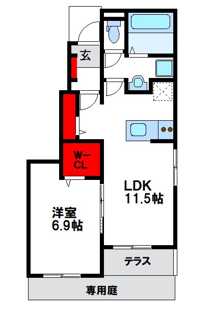 エクシード・ヴィラ津屋崎Ⅱ 間取り