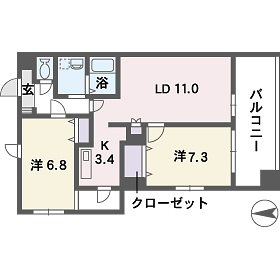 ヴィルコート城南 間取り