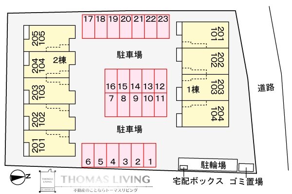 グランツコート花瀬 A 駐車場