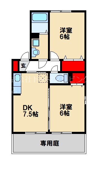 シャルマンわかば C206号室 間取り