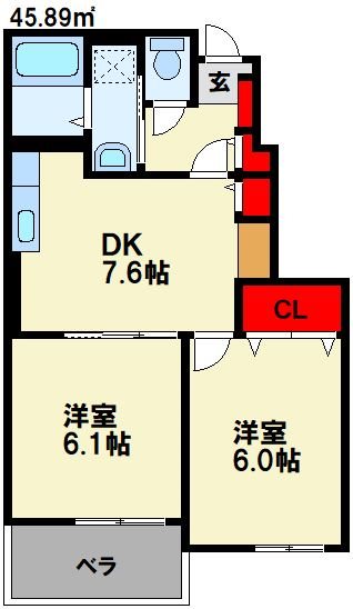 グランベル和田 間取り