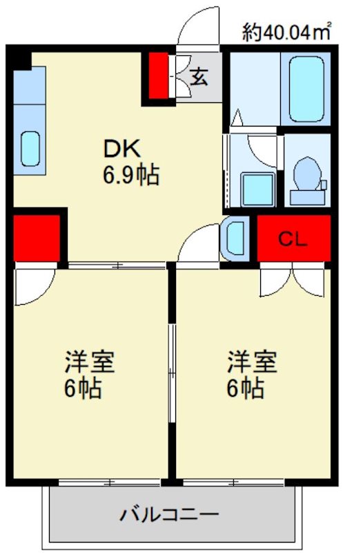 コーポエデウスⅢ 間取り図