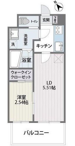 グランフォーレ薬院南 709号室 間取り