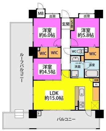 アクタス博多グランミライ 間取り