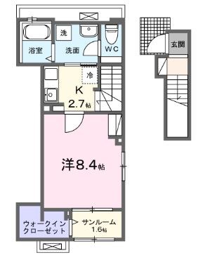 ミロワール・S 201号室 間取り