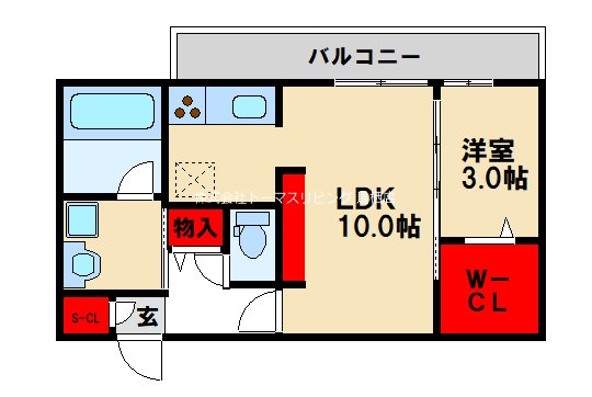 D-ソール・グラン 102号室 間取り