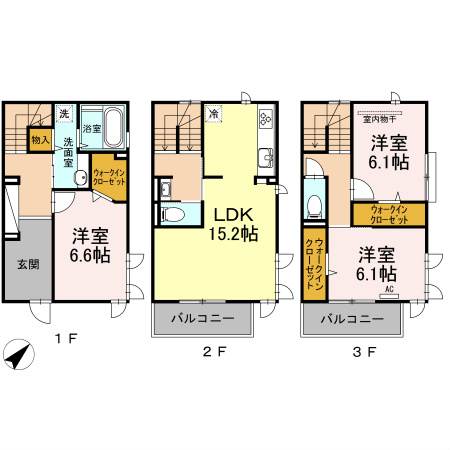 D-room室見　壱番館 間取り