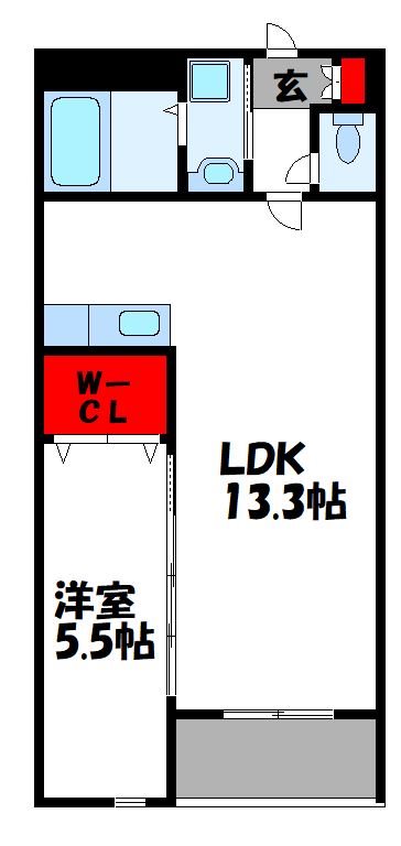 ベルオロール古賀ししぶ 間取り図