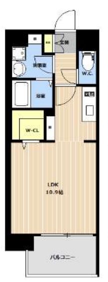 LIBTH東比恵 501号室 間取り