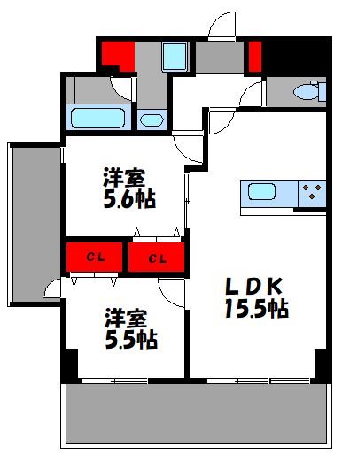 LEXUSGARDEN箱崎タワーズ　WEST 間取り