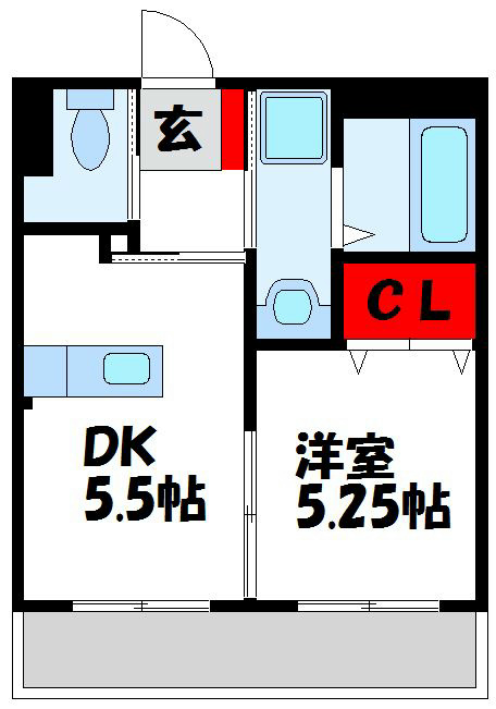 ジュネスコートかなた 203号室 間取り