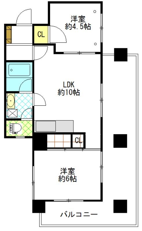 セントラルヒル城南Ⅱ 間取り図