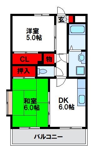 さくら通りビル 407号室 間取り