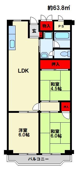 ローレルハイツ春日 間取り図