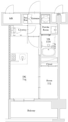 エンクレスト博多駅南FIT 413号室 間取り