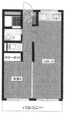 オヌキ新博多ビル 1307号室 間取り