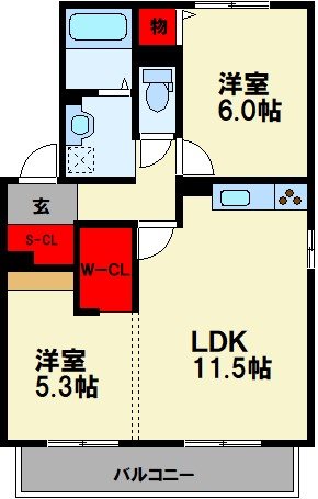 ホリーランドⅡ 間取り図