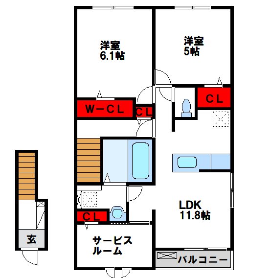 ウェルシュガーデンⅠ 間取り