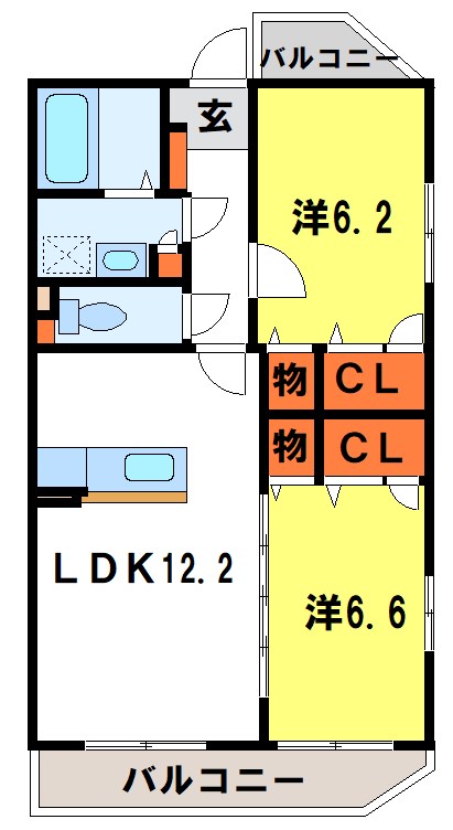 デューク筑紫野 間取り