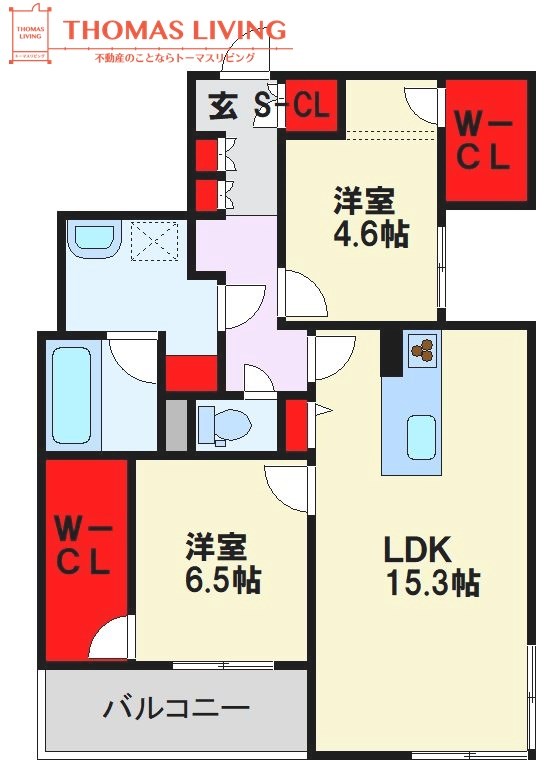 シャーメゾンKreis＆Lili 301号室 間取り