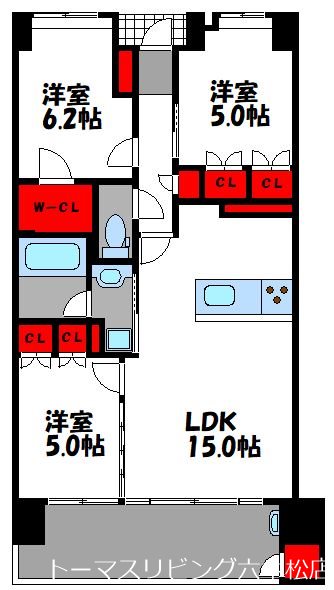 パークホームズ西新トラッドマークス 間取り